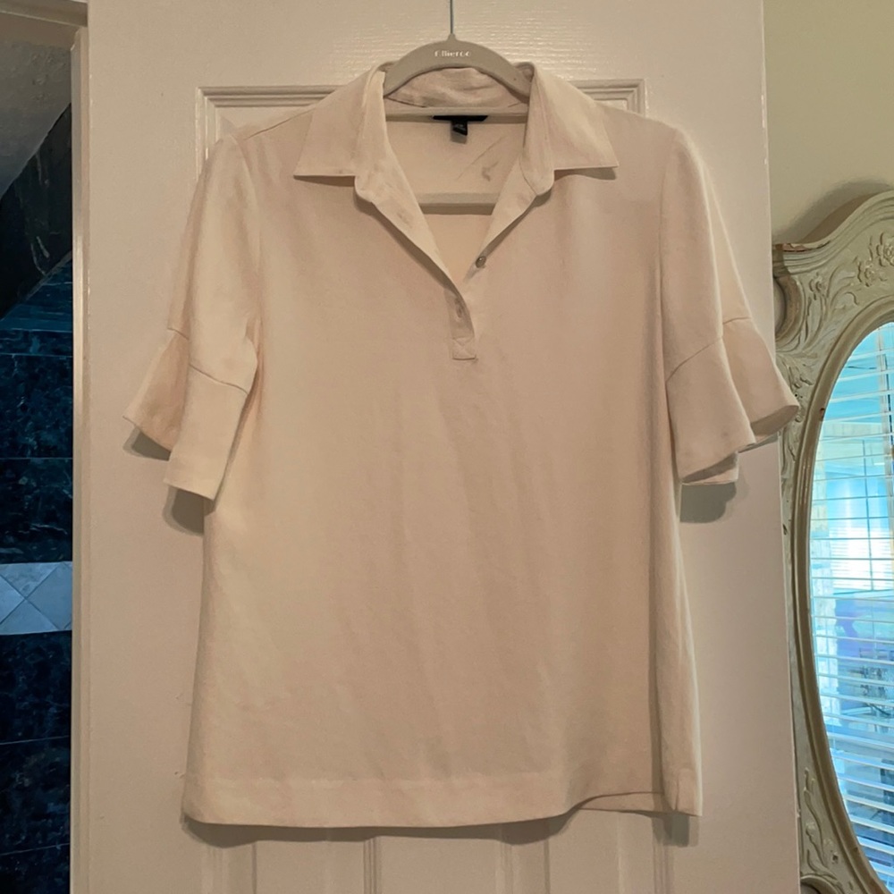 Banana Republic Silky cream colored top